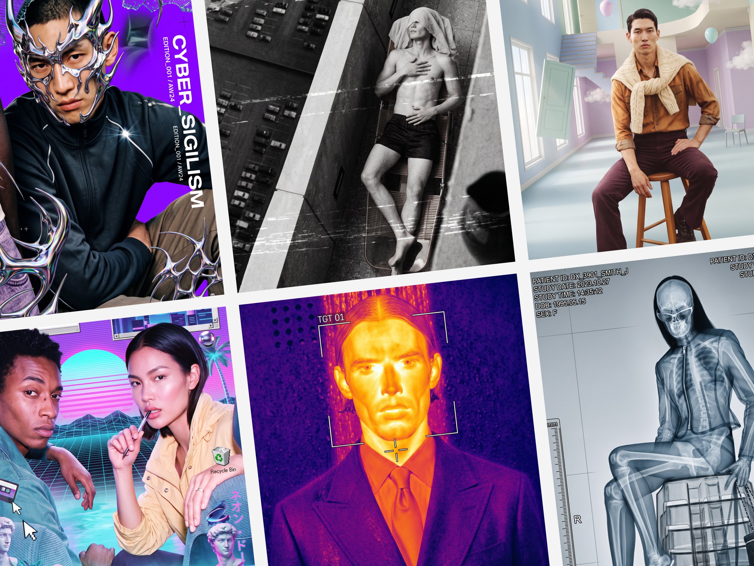 Transform your photo into eight distinct AI looks, from CCTV and Dreamcore to X-Ray and Ink Wash, with reusable prompts for each style.